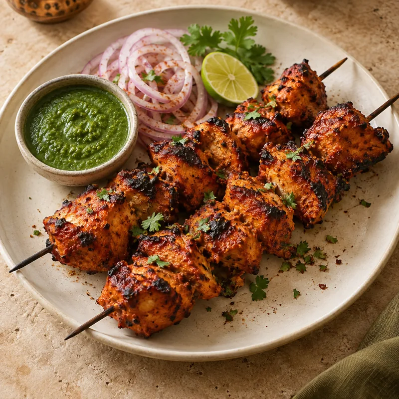 Tikka serving suggestion